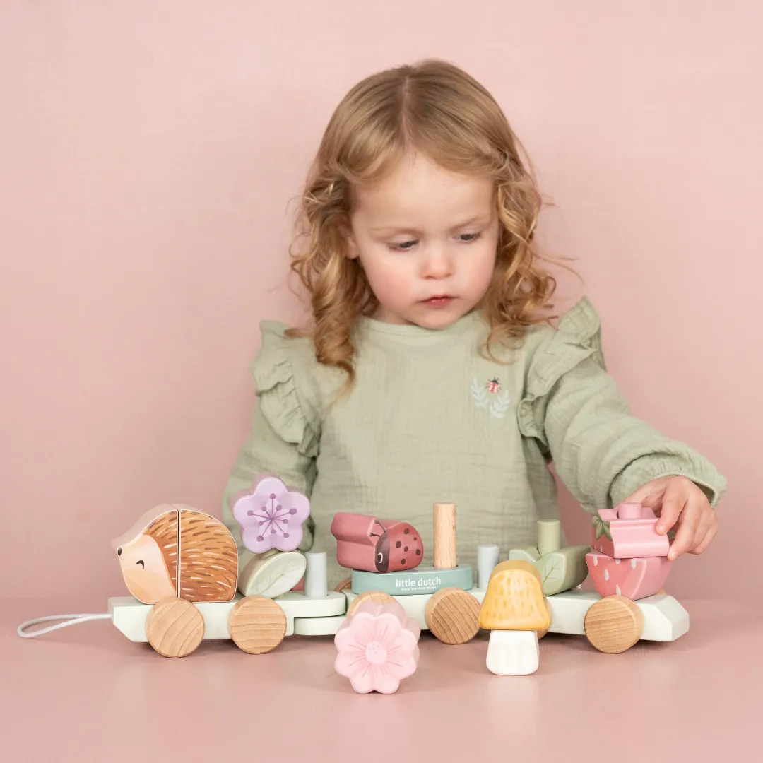 Little Dutch Hedgehog Stacking Train – Fairy Garden