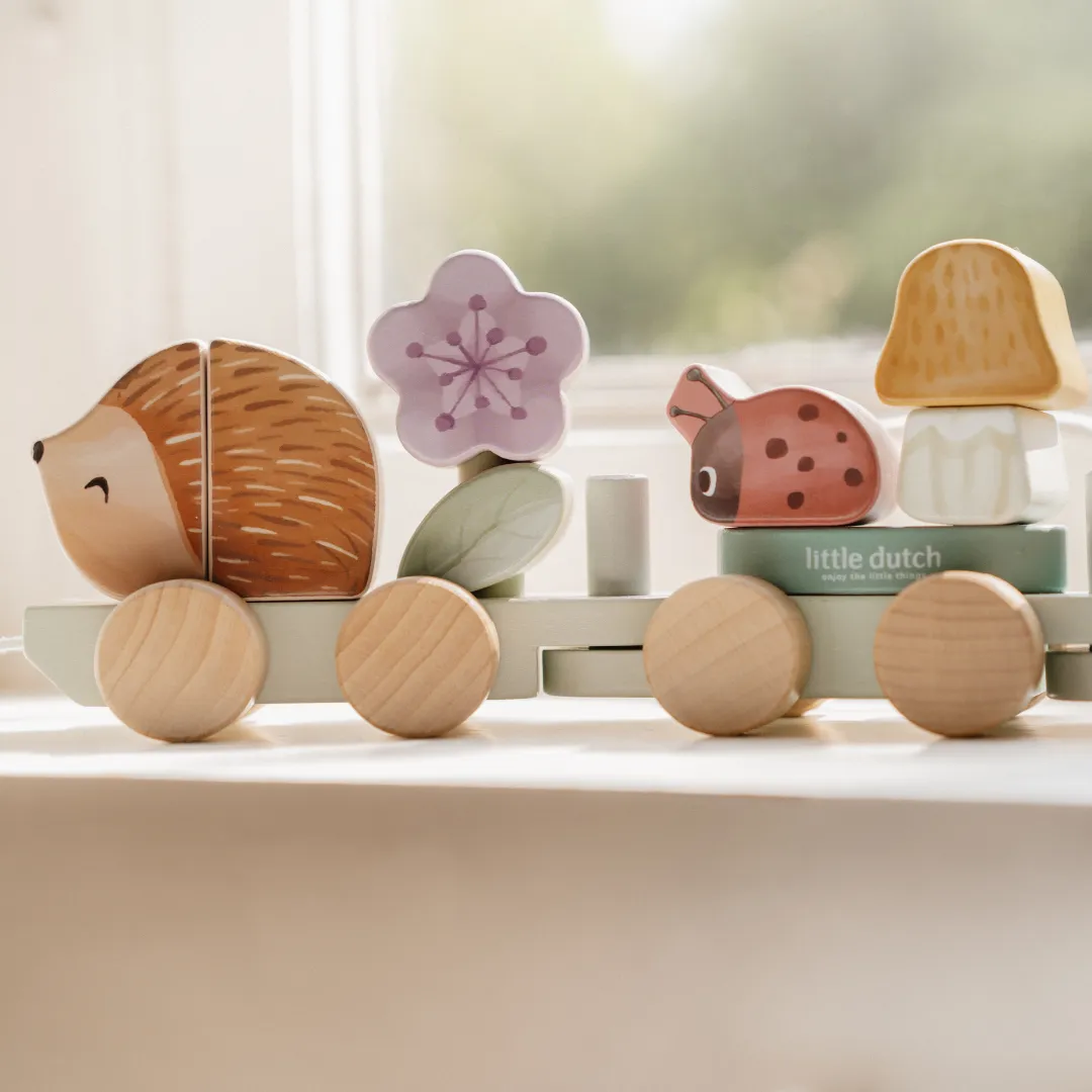 Little Dutch Hedgehog Stacking Train – Fairy Garden
