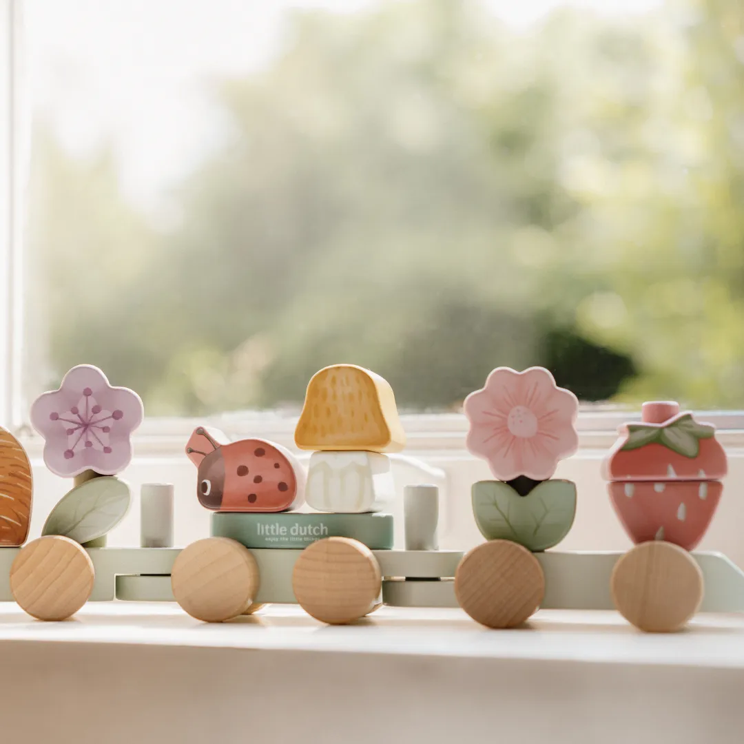Little Dutch Hedgehog Stacking Train – Fairy Garden
