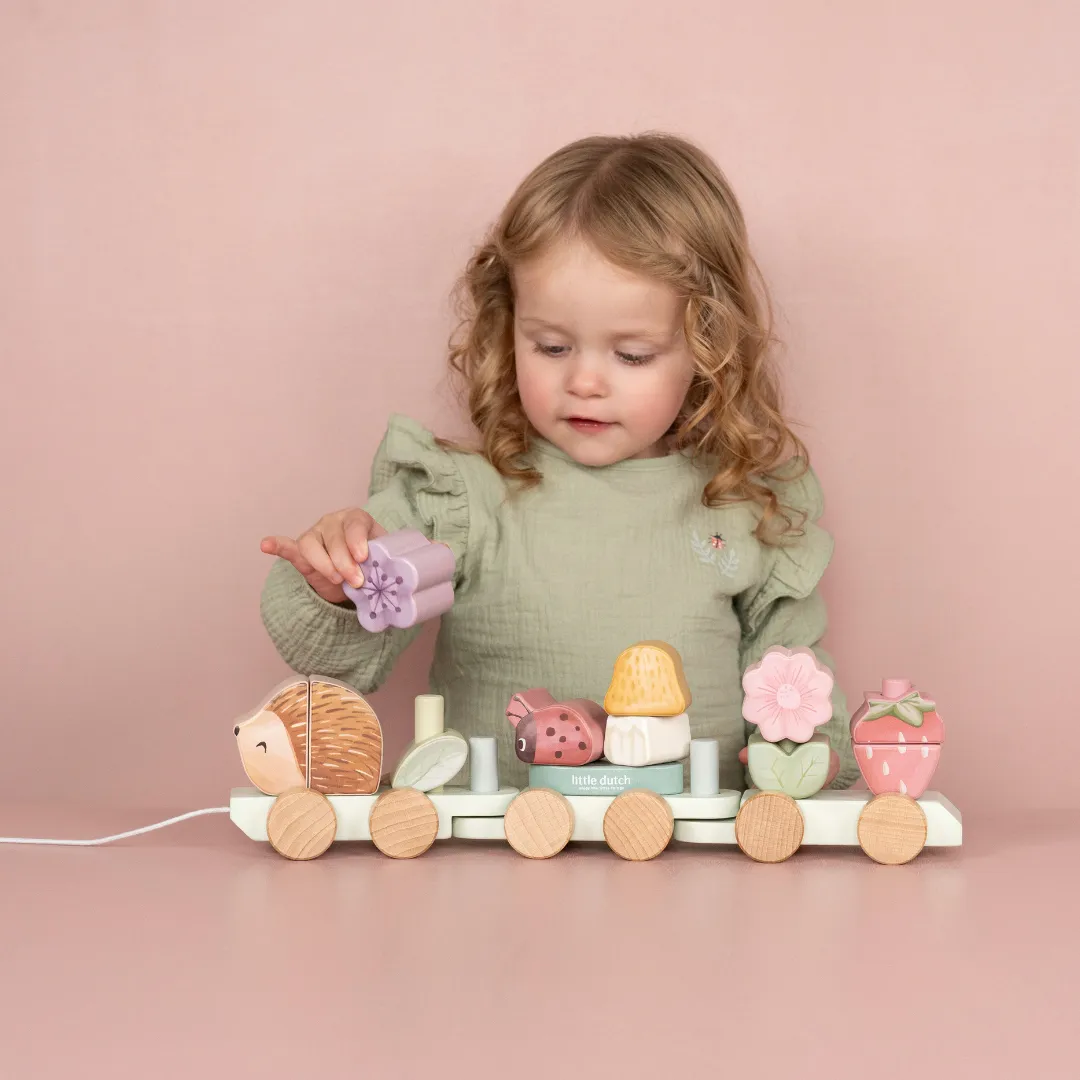 Little Dutch Hedgehog Stacking Train – Fairy Garden
