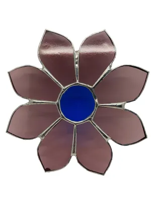 Liz Browning Glass Creations Flower stained glass hanging