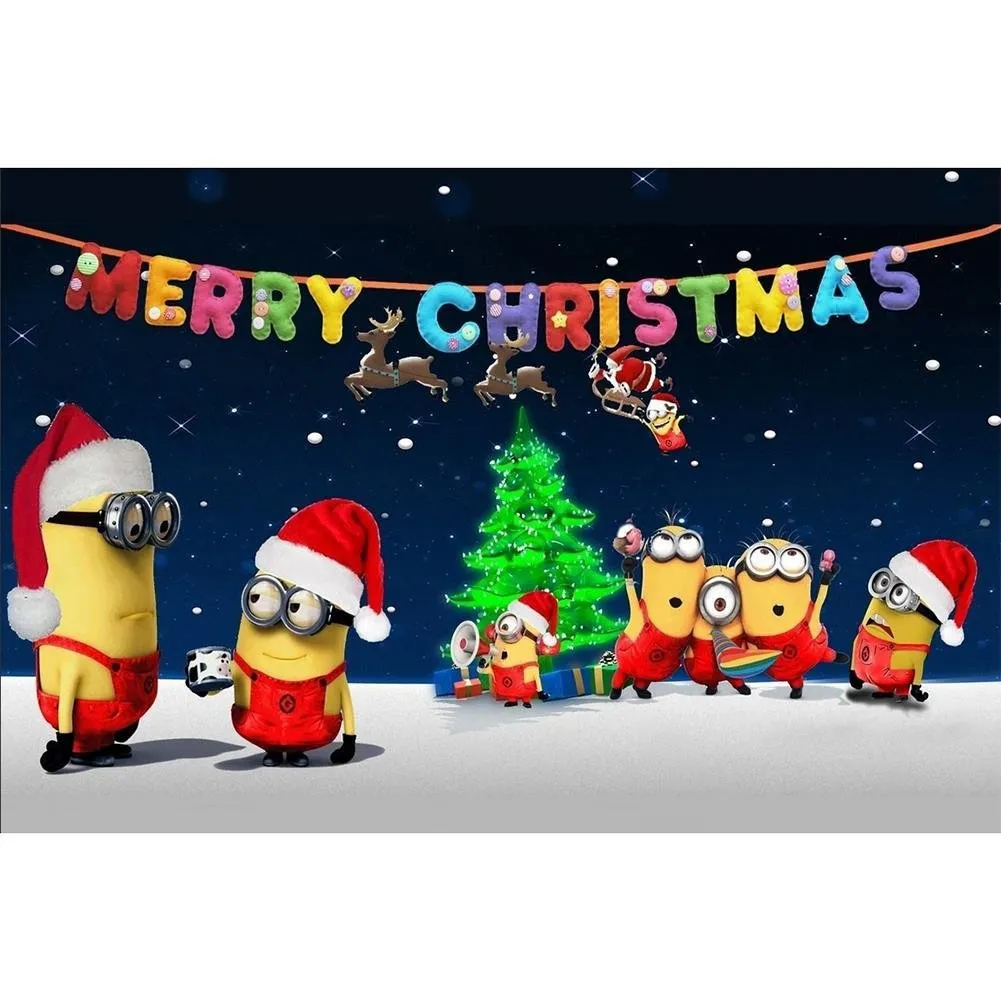 Mosaic Christmas Banana Man - Full Round Diamond - 40x30CM