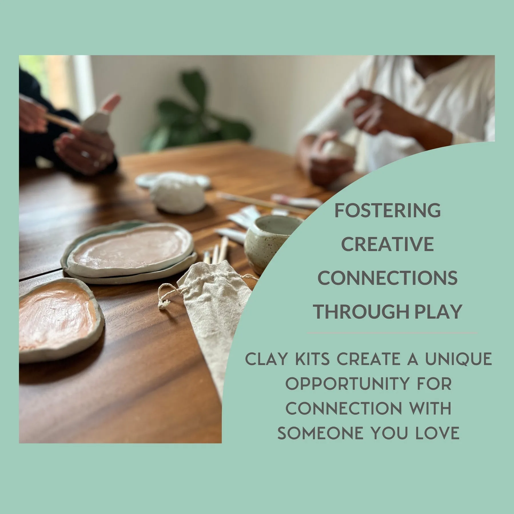 NEW! Kids Deluxe Clay Date Activity Kit (Clay Kit For Two) by Breathe People