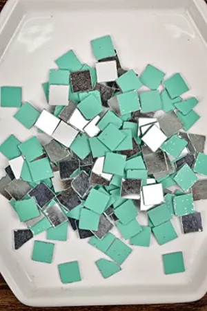 On The Soil Mirror Pieces for Embroidery,Lippan Art,Craft Works (Square Shape Big) 235 Plus Pieces