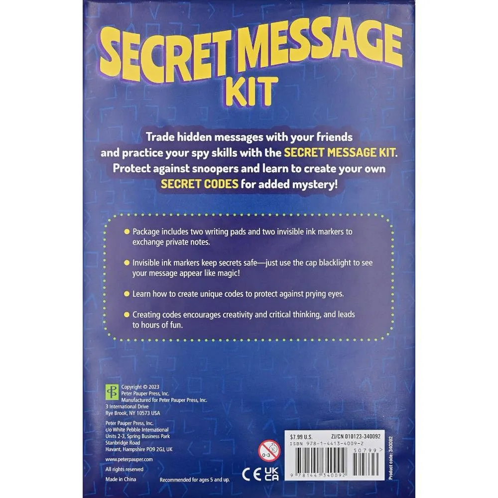 Peter Pauper Press Secret Message Kit