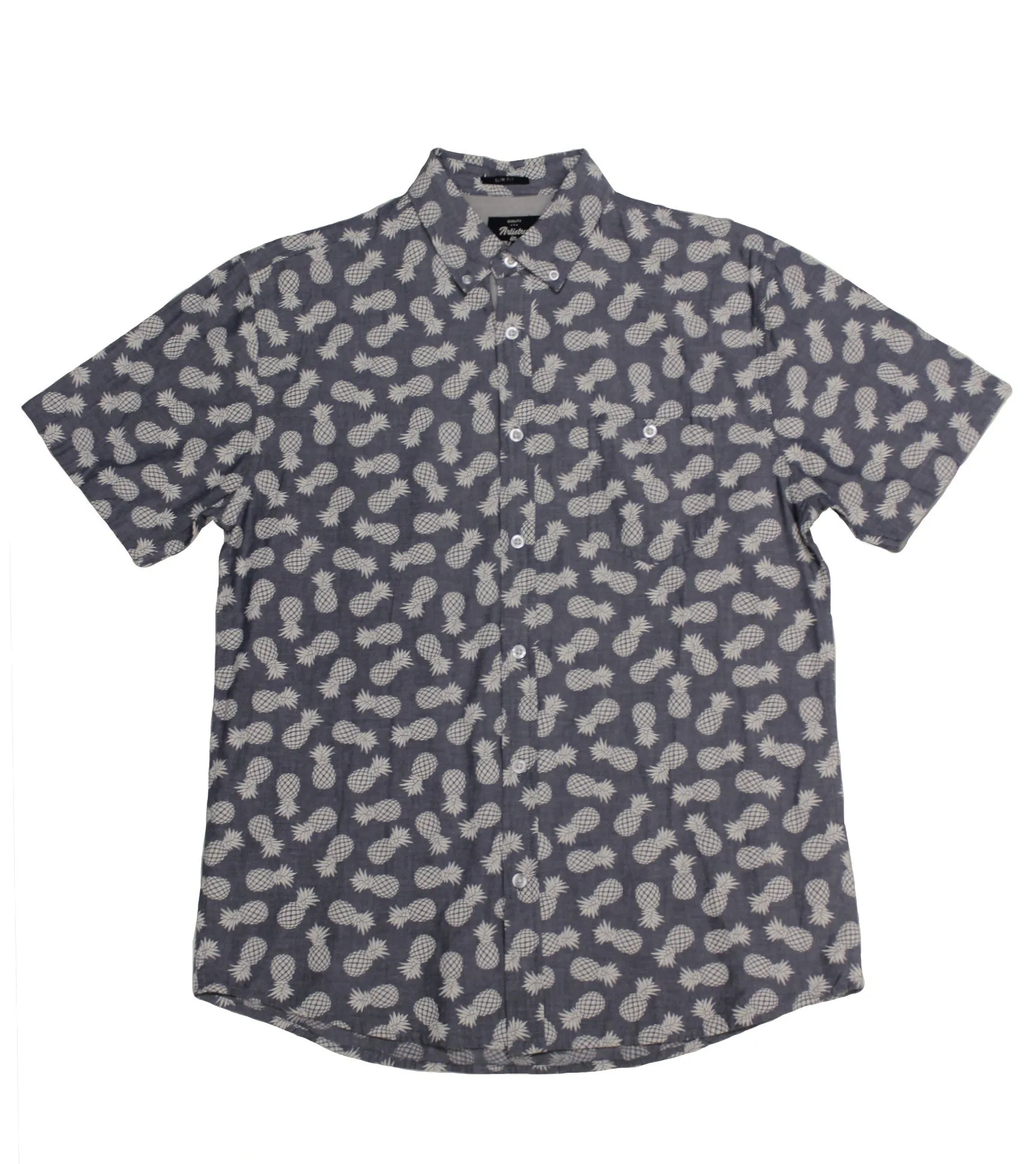 Pineapple Chambray SS Button-Down