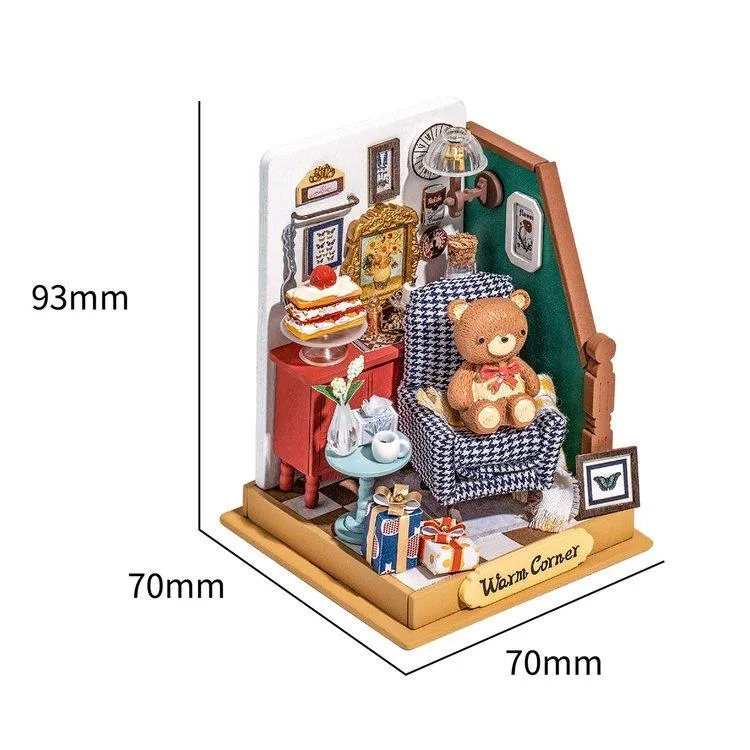 Robotime Rolife DIY Mini Model Kit - Holiday Living Room