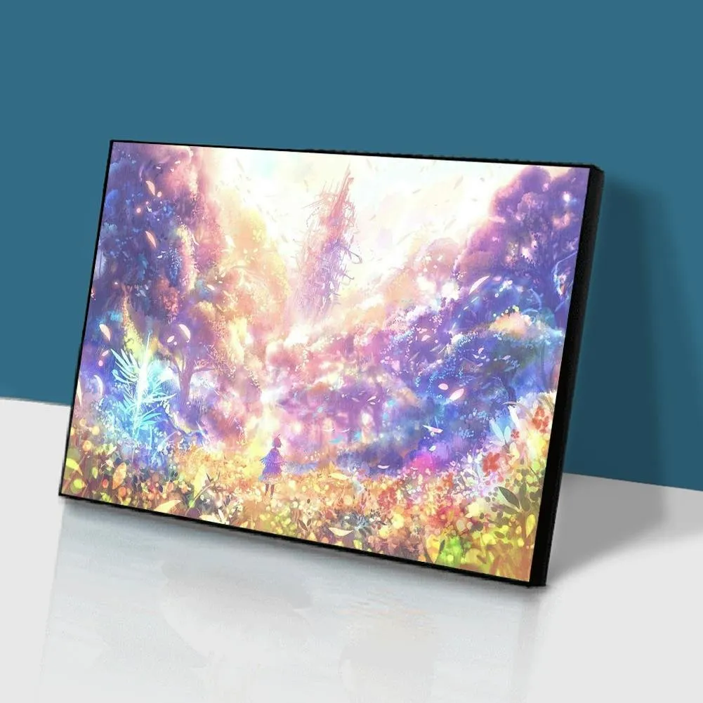 Romantic Flower - Full Round Diamond - 40x30CM