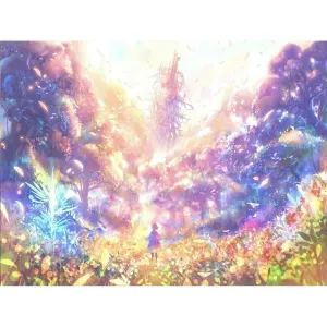 Romantic Flower - Full Round Diamond - 40x30CM