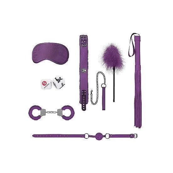 Shots Ouch! 8-Piece Introductory Bondage Kit #6 Purple