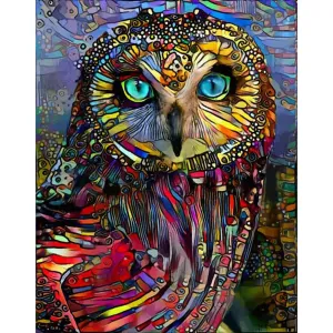 Splicing Owl - Full Round Diamond - 30x40CM