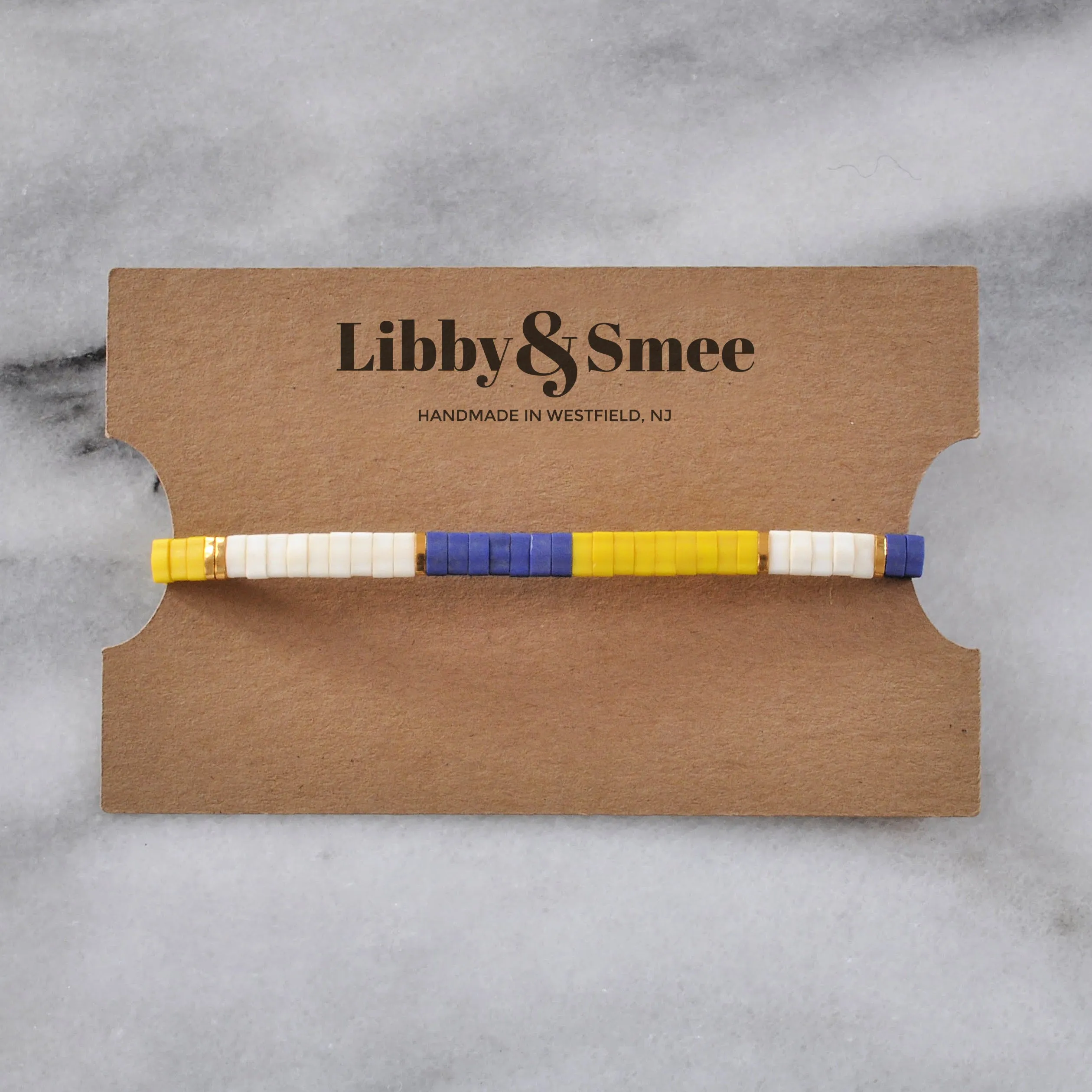 Stretch Tile Bracelet - YELLOW COLORBLOCK