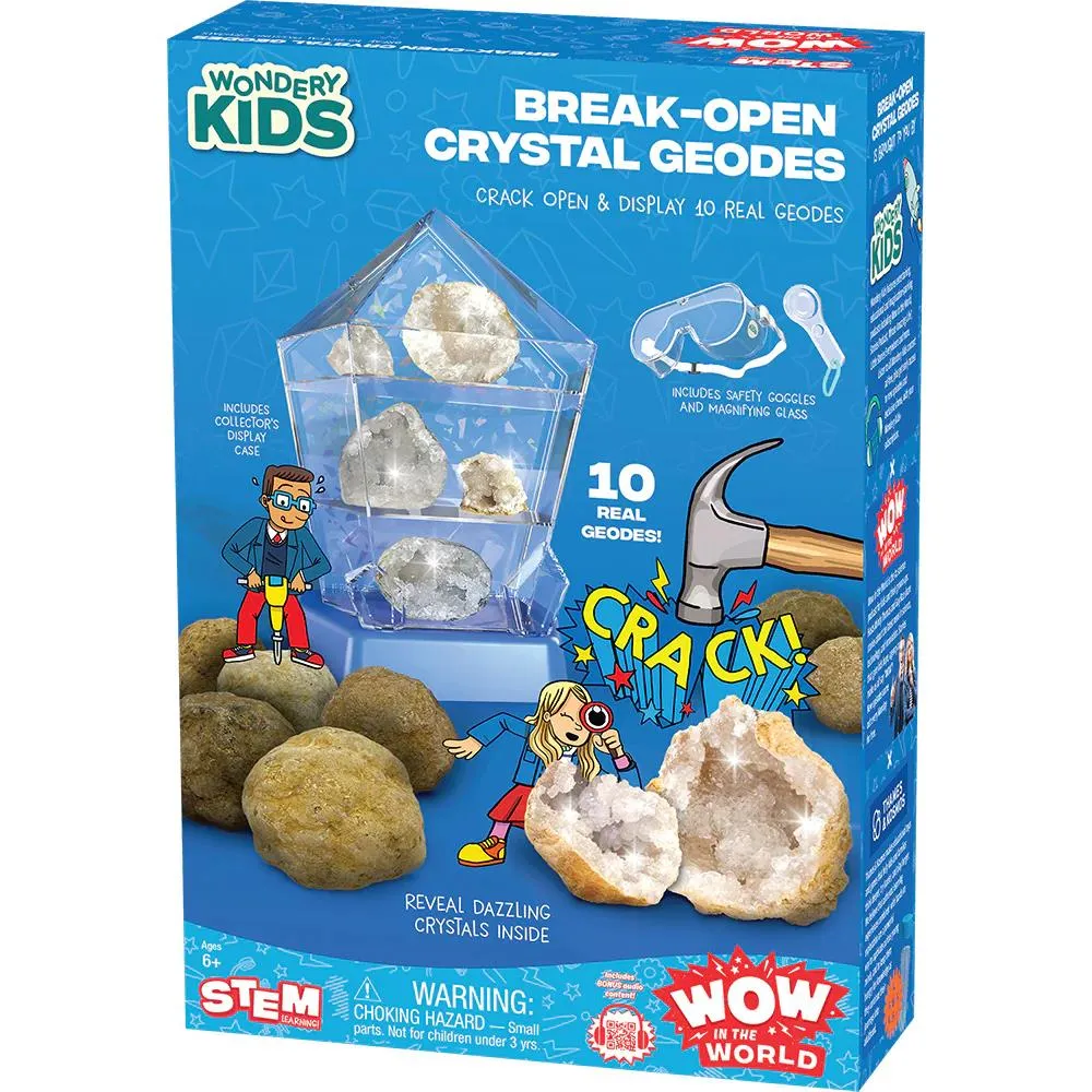 Thames & Kosmos Wow in the World: Break-Open Crystal Geodes