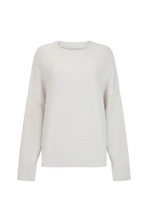 THE ELEMENTS MERINO WOOL BLEND JUMPER - GREY