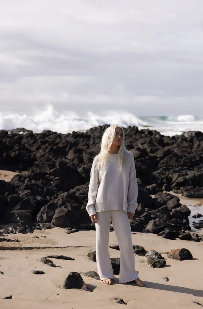 THE ELEMENTS MERINO WOOL BLEND JUMPER - GREY