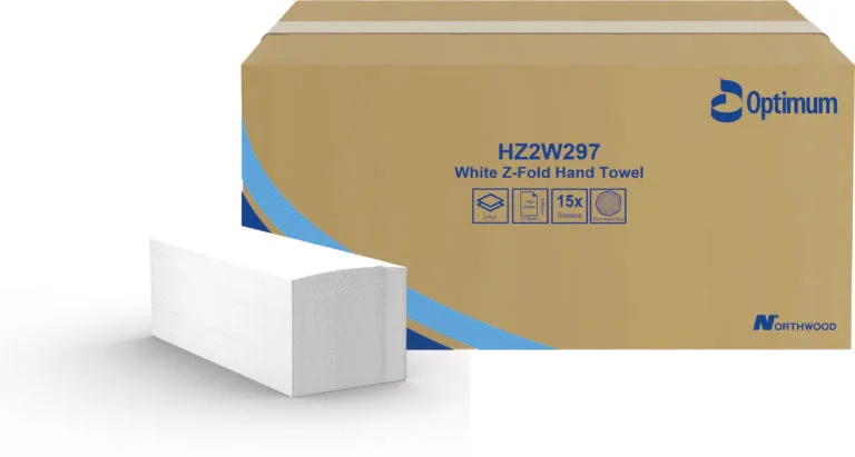 White Laminated Z-Fold Hand Towel